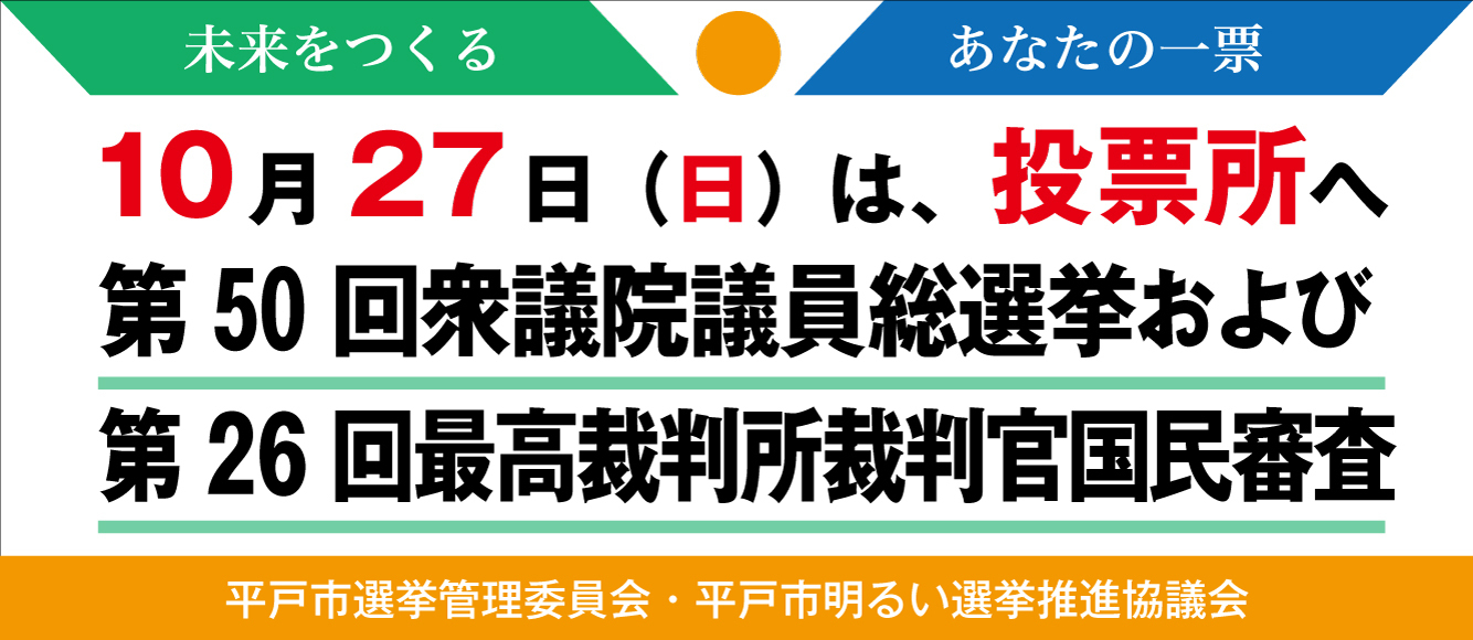 衆議院議員選挙バナー