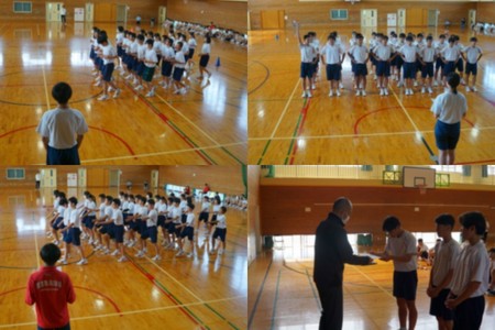 集団行動発表会の様子