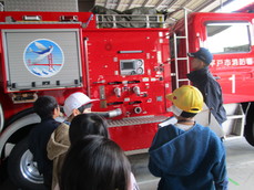 消防車を見ました