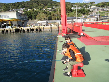 姉弟で釣ります