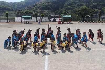 総練習でのソーラン節